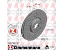 Zimmermann 150 2947 52 Brake disc front LEFT BMW X5 X6 1 PIECE Catalog number of the part 150 2947 52