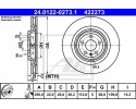 REAR VENTILATED BRAKE DISC AUDI A6 11 A7 10 ATE Number of discs offered 1