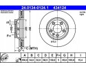 ATE brake discs 24 0134 0124 1 Installation side front rear
