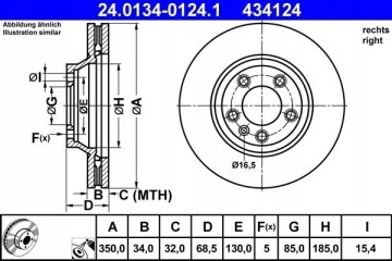 ATE brake discs 24 0134 0124 1 Installation side front rear