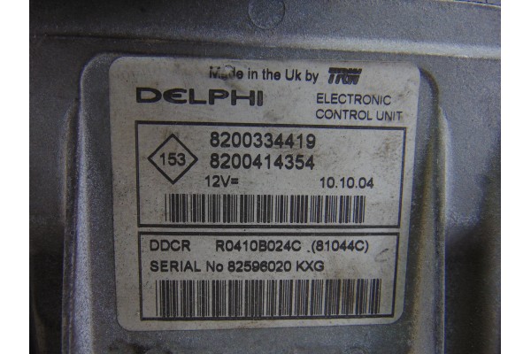 8200334419  CENTRALITA MOTOR UCE RENAULT MEGANE II CLASSIC BERLINA Confort Authentique 2005 8200334419 195658 RENAULT - 2
