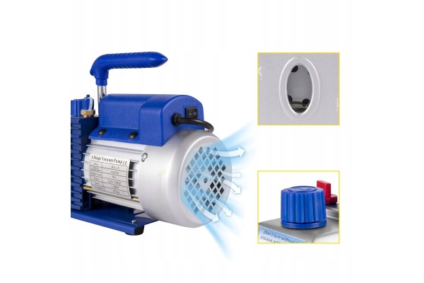 Vacuum Pump 4CFM 1720RPM 5PA With Pressure Gauge Distributor 1 4HP Quality of parts according to GVO O original with manufacture
