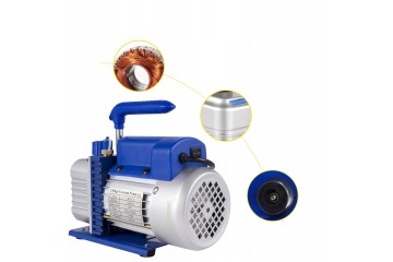 Bomba de Vacío 4CFM con Manómetro, 5PA, 1720 RPM, 1/4 HP