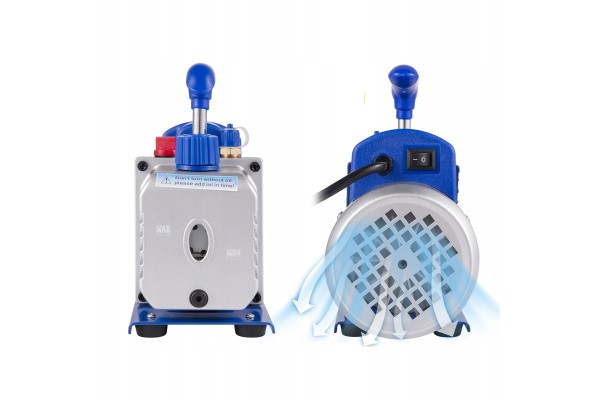 Bomba de Vacío 4CFM con Manómetro, 5PA, 1720 RPM, 1/4 HP