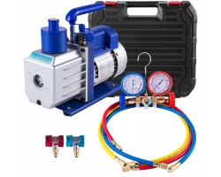 Vacuum Pump 4 8CFM 1720RPM 5PA With Pressure Gauge Distributor 1 4HP