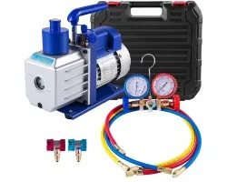 Bomba de Vacío 4.8 CFM, 1720 RPM, 5 PA con Manómetro, 1/3 HP