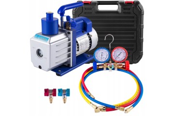 Vacuum Pump 4 8CFM 1720RPM 5PA With Pressure Gauge Distributor 1 4HP