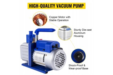 Vacuum Pump 4 8CFM 1720RPM 5PA With Pressure Gauge Distributor 1 4HP EAN GTIN 8032766133595