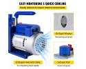 Bomba de Vacío 4.8 CFM, 1720 RPM, 5 PA con Manómetro, 1/3 HP