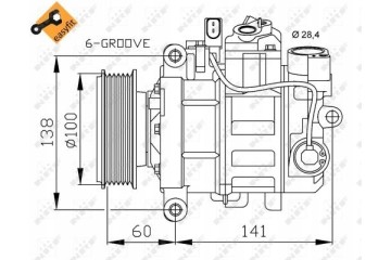 NRF 32263 air conditioning compressor Part manufacturer NRF