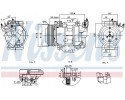 COMPRESSOR AIR CONDITIONING COMPRESSOR 891016 NISSENS Packaging status original