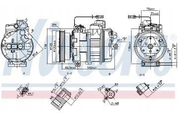 COMPRESSOR AIR CONDITIONING COMPRESSOR 89027 NISSENS Quality of parts according to GVO Q original with factory logo OEM OES