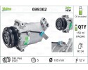 VALEO 699362 air conditioning compressor Catalog number of substitutes ACAUTO AC 01DL062 ACAUTO AC 02DL02 G ACAUTO AC 02DL02 R A