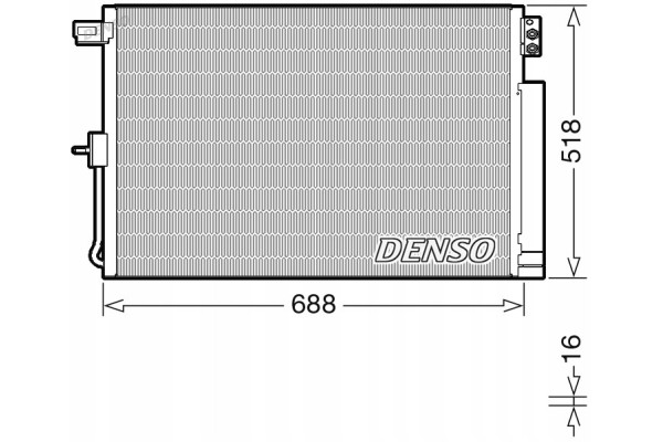 CONDENSER AIR CONDITIONING COOLER DCN06019 DENSO DCN06019