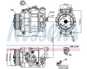 Compressor air conditioning NISSENS 89090 Part manufacturer Nissens