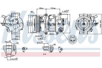 Compressor air conditioning NISSENS 89314 Part manufacturer Nissens