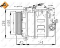NRF 32214 air conditioning compressor Catalog number of the original PUCH 0002306511 PUCH 0002308111 PUCH 0002308511 PUCH 000230