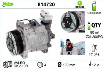 Compressor air conditioning VALEO 814720 Car type passenger cars
