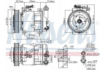 COMPRESSOR AIR CONDITIONING COMPRESSOR 89120 NISSENS Catalog number of substitutes ACAUTO AC 01SD010 ACAUTO AC 02SD01 ACAUTO AC 