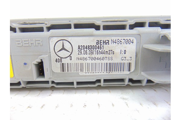 A2048300461 RESISTENCIA CALEFACCION MERCEDES-BENZ CLASE GLK (BM 204) GLK 350 CDI 4-Matic (204.983) 2010 A2048300461 196533 MERCE