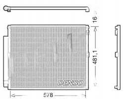 CONDENSER AIR CONDITIONING COOLER DCN50017 DENSO