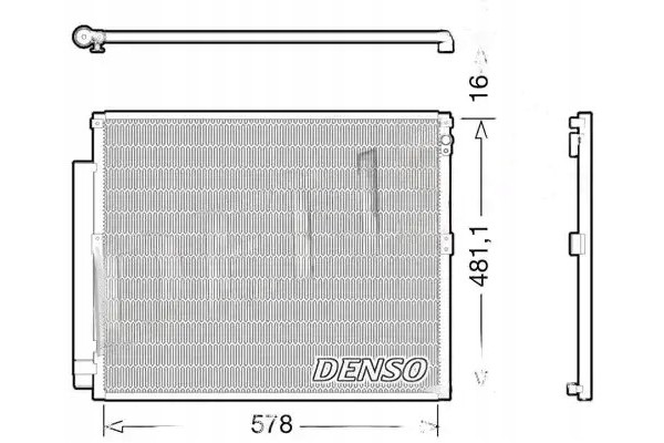 CONDENSER AIR CONDITIONING COOLER DCN50017 DENSO
