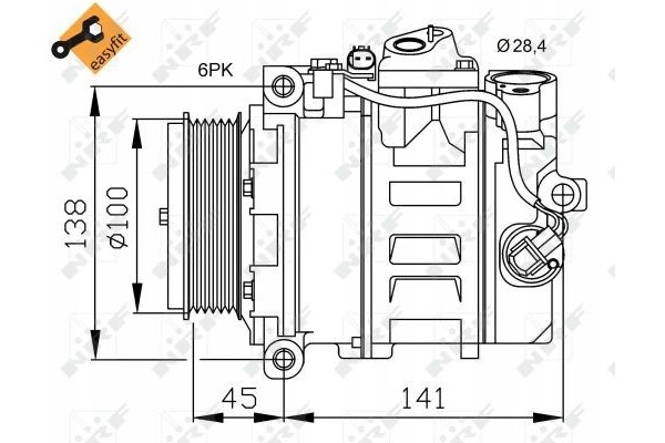 NRF 32256 air conditioning compressor Part manufacturer NRF