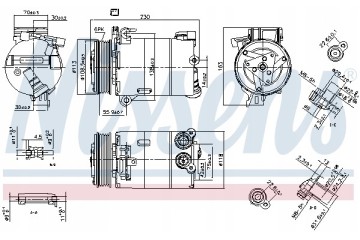 AIR CONDITIONING COMPRESSOR FORD 07 GALAXY 06 Product weight with unit packaging 8 kg