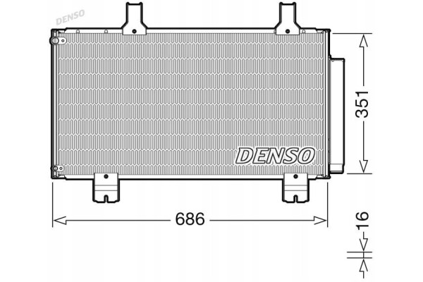 Denso DCN40028 Condenser air conditioning Part manufacturer Denso