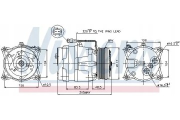 COMPRESSOR AIR CONDITIONING COMPRESSOR 89060 NISSENS Quality of parts according to GVO Q original with factory logo OEM OES