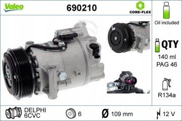 AIR CONDITIONING COMPRESSOR NEW OPEL ASTRA J 09 15 ZAFIRA C 11 1 6CDTi 1 6 Quality of parts according to GVO Q original with fac