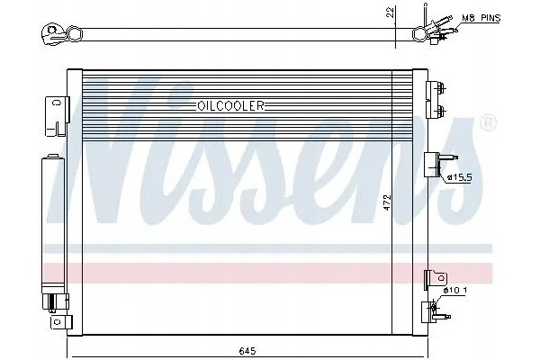 CONDENSER AIR CONDITIONING COOLER 940706 NISSENS Car type passenger cars