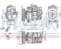 COMPRESSOR AIR CONDITIONING COMPRESSOR 89209 NISSENS Catalog number of substitutes AHE 97757 AHE 97757N AHE 98757 A AKS DASIS 85