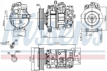 COMPRESSOR AIR CONDITIONING COMPRESSOR 89209 NISSENS Catalog number of substitutes AHE 97757 AHE 97757N AHE 98757 A AKS DASIS 85