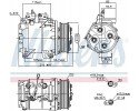 COMPRESSOR AIR CONDITIONING COMPRESSOR 890128 NISSENS EAN GTIN 5707286387034