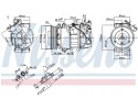 Compressor air conditioning NISSENS 890299 Part manufacturer Nissens