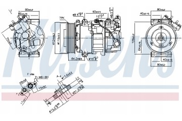 Compressor air conditioning NISSENS 890299 Part manufacturer Nissens