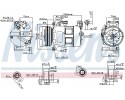 Compressor air conditioning NISSENS 890062 Part manufacturer Nissens