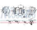 Compressor air conditioning NISSENS 890650 Part manufacturer Nissens
