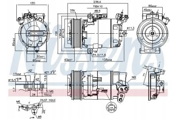 COMPRESSOR AIR CONDITIONING COMPRESSOR 890015 NISSENS Car type cargo vans passenger cars