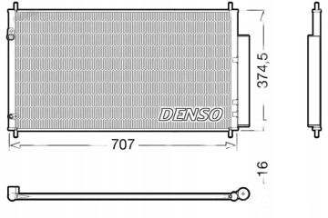 CONDENSER AIR CONDITIONING COOLER DCN40025 DENSO
