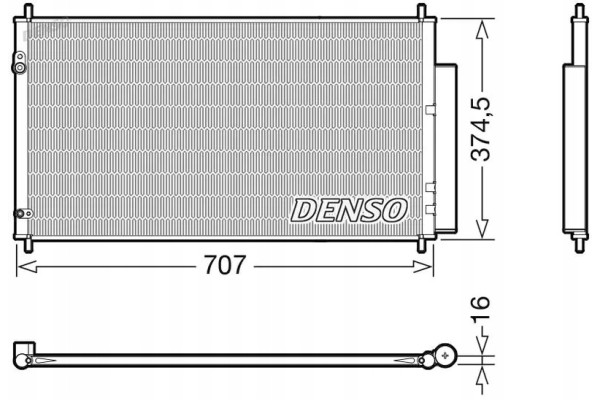 CONDENSER AIR CONDITIONING COOLER DCN40025 DENSO Packaging status original