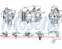 Compressor air conditioning NISSENS 890893 Part manufacturer Nissens