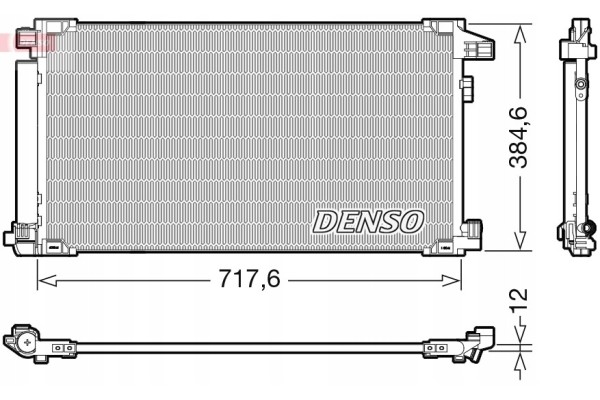 Condenser air conditioning DENSO DCN50061 Part manufacturer Denso