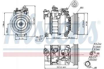 COMPRESSOR AIR CONDITIONING COMPRESSOR 89094 NISSENS Car type passenger cars