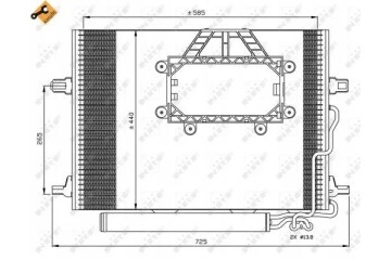 Air conditioning condenser NRF 350211 Part manufacturer NRF
