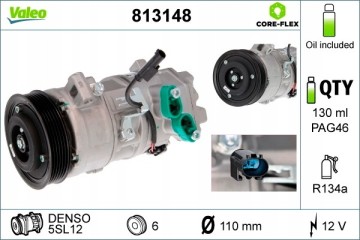 Compressor air conditioning VALEO 813148 Catalog number of substitutes ACAUTO AC 01CL028 ACAUTO AC 02CL03 ACAUTO AC 03XX05 ACAUT