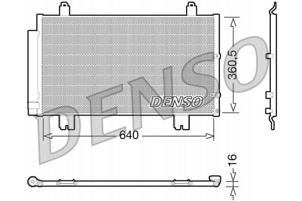 Condenser air conditioning DENSO DCN51005 Part manufacturer Denso