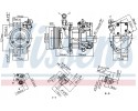 Compressor air conditioning NISSENS 890077 Part manufacturer Nissens