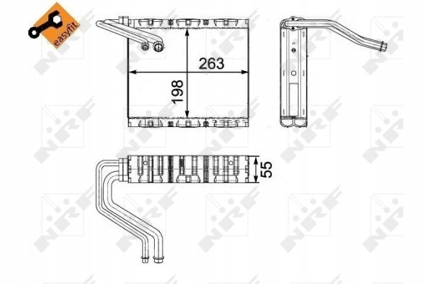 NRF 36142 Evaporador para aire acondicionado
